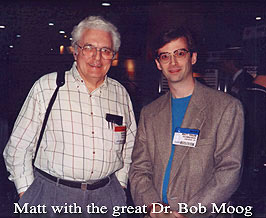 Matt Traum with Bob Moog