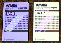 SY55 TG55 SY-55 TG-55 Sax 1 Voice Data and Waveform Card Set S5501