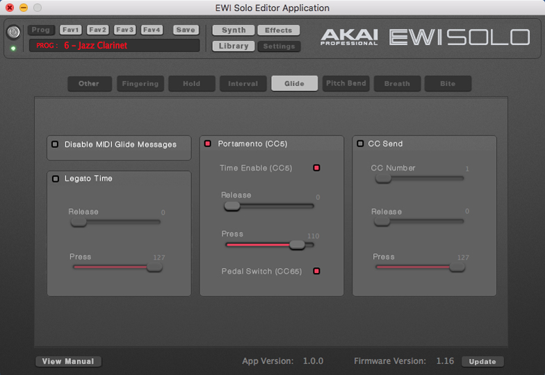 Akai EWI SOLO Editor Patch Voice Sounds editing EWI-SOLO EWISOLO wind controller at Patchman Music
