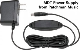 MDT Replacement Power Supply Adapter Adaptor Wall Wart for the MDT at Patchman Music wind controller soundbanks sounds patches EWI EVI WX Morrison Digital Trumpet
