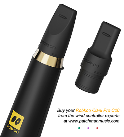 Robkoo Clarii PRO C20 C-20 Clarii mini for sale at wind controller wireless Akai ewi4000s ewi usb at Patchman Music