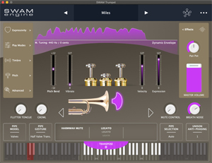 Audio Modeling SWAM Sample Modelling Virtual instruments AU VST wind controller sounds breath controller patches Kontakt soundbanks from Patchman Music