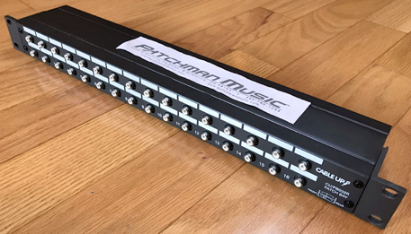 Cable Up CU/PB032R 16 x 16 RCA Style Rack Mount Patch Bay from Patchman Music