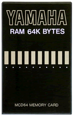 Yamaha MCD-64 MCD64 Memory RAM Card Data Patch for SY77, TG77, TG55, YS Yamaha Synths and modules